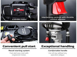 Giantz Petrol Post Driver 38CC 4-Stroke Rammer Pile Star Picket Fence Hole Black PD-FF-4S-OR