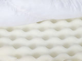 Pawz XL Size Orthopedic Dog Bed with Sherpa Plush Removable Cover in White PT1275-XL-WH