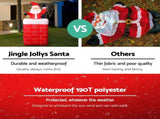 Jingle Jollys Christmas Inflatable Santa Pop Up 1.8M Illuminated Decorations XMAS-INF-SAN-8FT-POP