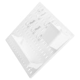 Worgeous White Plastic Pegboard Wall Shelf - Versatile Storage Organizer for Home, Office, Garage, V1366-AZ2-W-21494