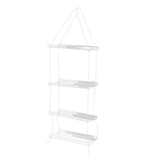 Transparent Acrylic Hanging Plant Shelf 4 Tiered for Indoor Window Use V1192-AZ-W-29763