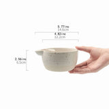 Chip & Dip Set,Retro Ceramic Chip and Dip Bowl Set 5.77", Double Compartment Serving Bowl for V1366-AZ2-W-20755