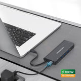 Simplecom CHN590 USB-C SuperSpeed 9-in-1 Multiport Docking Station V28-CHN590