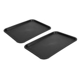 2pcs Food Tray Multifunctional Thickened Slip Resistance Chinese Fast Food Serving Tray for Dining V1294-YM0523-3118220042812