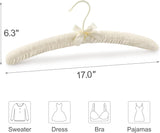 TOPIA HANGER Padded Hangers for Women Clothing,17-inch Satin Hangers 10 Pack Thick Foam Padded No V1258-DP02-F-219