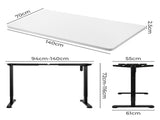 Levede Motorised Standing Desk Adjustable 140cm White 1000x 1MM DH4948-140S-BKWH