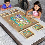 Wooden Jigsaw Puzzle Table Board Storage Table Tray Puzzle For Adult Kid V63-837831