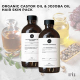 Orku 500ml Organic Castor Oil and 500ml Organic Jojoba Oil Pack V238-SUPDZ-41086375690320