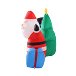 Jingle Jollys Christmas Inflatable Tree Snowman 2.7M Illuminated Decorations XMAS-INF-SAN-SNO-9FT