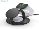 CHOETECH T587-F 3-in-1 Magnetic Wireless Charger Station for iPhone 12/13/14/AirPods Pro/iWatch V28-ELECHOT587F