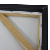 120X120cm Tonal Trilogy Black Framed Hand Painted Canvas Wall Art V411-SOK-HMTWF-12693G