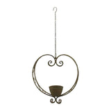 Hanging Heart Planter / Birdfeeder 47cm V637-19708HRT