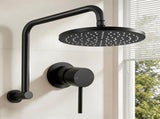 Cefito 9'' Rain Overhead Swivel Shower Head with Wall Bathroom Mixer SHOWER-A3-RO-9-BK-MIXER-RO