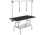 Pet Grooming Table Two Arms with Clamp, 117cm Dog Grooming Station, Foldable Pets Grooming Stand for V952-ZDMRZ46INCH0I6658V0