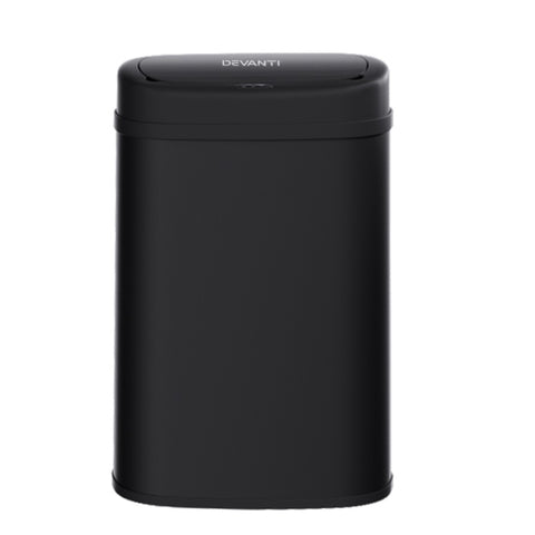 Devanti 50L Sensor Bin Motion Rubbish Automatic Black SB-D-50-BK