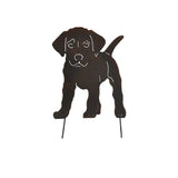 Metal Garden Dog Statue Decorative Stakes Animal Silhouette for Garden Home Decor Outdoor Gifts V1294-YM0718-10121935