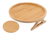 Sofa Tray Bamboo Wood Texture Armrest Couch Clip On Tray Table for Coffee Tea Snacks V1294-YM0717-3111220221811