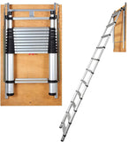 Attic Ladder Telescoping, 158.76kg Capacity, 100cm x 59.94cm,Multi-Purpose Aluminium Extension, V952-SSKKSGLTLHJ3RSMJGV0
