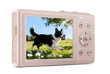 5K HD Dual Screen Digital Camera Point and Shoot Selfie Camera with LED Fill Light - Pink V1263-JX-6753-2