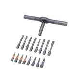 Multipurpose Screwdriver Set S2 Alloy Steel Ratchet Driver Bits for Home Repair Car Maintenance V1294-YM0901-3114250024411
