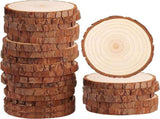 20 Tree Trunk Slices - Round Tree Trunk Slices - Natural Wooden Tree - No Holes - V1188-MS101-01524-1