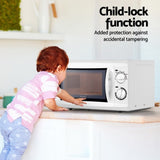 Devanti 20L Microwave Oven 800W White MIO-M20L-WH