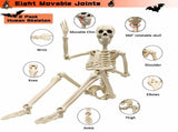 Halloween Skeleton 36-Inch Skeleton Poseable Skeleton Halloween Decorations - White - Size 1 Pcs V1107-129-72160-WHT-1PCS