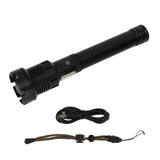 LED Flashlight with COB USB Charging Zoomable Telescopic Flashlight Red White Portable Light V1294-YM0703-3119230028911