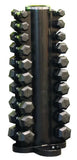 1-10kg Rubber Hexagonal Dumbbell Set With Vertical Rack V1409-SKU-1951