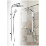 Chrome Shower Panel 30x15mm With Sliding Adjustable Shower Holder V178-68997