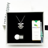 Gift Box - Angel Ball White Gold Aroma Necklace Purify Oil Blend V760-GBAJ - 28