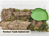 Reptile Cork Bark 0.66lb/300g Reptile Bark Bedding Natural Flat Cork Wood Pieces Terrarium Substrate V1192-AZ-W-17989