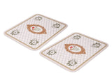 2PCS Coffee Mat Prevent Slip Waterproof Bottom Shockproof Absorbent Dish Drying Mat for Coffee Bar V1294-YM0710-3113230324313