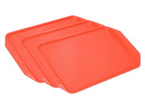 3PCS Colorful Food Tray Rectangle Thickened Binaural Plastic Tray Heat Resistance Stackable V1294-YM0523-3118220042011