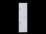 2-Door Vertical Locker for Office Gym Shed School Home Storage V63-832421