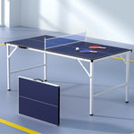 Everfit Table Tennis Ping Pong Table Portable Foldable Family Game Home Indoor TABLE-TENNIS-152-BL