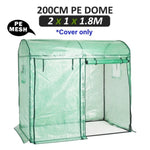 Garden Greenhouse Shed PE Cover Only 200cm Dome V274-GN-GHCV201018-GN