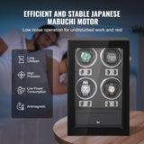Watch Winder, Watch Winder for 4 Men's and Women's Automatic Watches, with 4 Super Quiet Japanese V952-SBZDSLH4Z000JJWPBV3