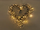 Heart Shaped Wreath Sprig Valentine's Day Wreath Wall Mounted Front Door Flower Wreath V1294-YM0718-211106LS04-1