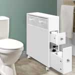 Artiss Bathroom Cabinet Storage Toilet Organiser FURNI-G-BATH-WH