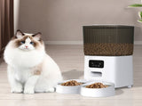 PaWz 5L Auto Pet Feeder Automatic Camera Wi-Fi White PT1225-5L-VD_NZ