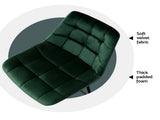 Artiss 4x Bar Stools Velvet Chairs Green BA-K-0222-GRX4
