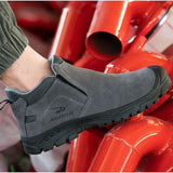 Slip-on Welding Safety Shoes, Non-Slip Rubber Sole, Abrasion Resistant Anti-Scald Work Shoes for V1237-ZY-715-235