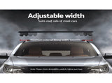 Universal Car Roof Racks Pod Aluminium Cross Bars Upgraded Holder 126cm Black CAR-RFBAR-7888-135-BK