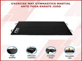 Folding Black Exercise Mat Gymnastics, Martial Arts, Yoga, Karate & Judo Training V63-839241