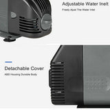 60W Adjustable Flow Aquarium Pump Water Submersible Fish Tank Fountain Pond Marine V201-QHGMMOREONE063