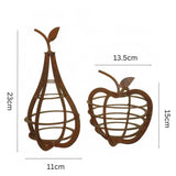 Set 2 Contemporary Apple & Pear 11cm, 23cm V637-01549APL