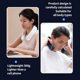 LIFEBEA Portable Neck Hands Free Bladeless 4000 mAh Battery Operated Wearable Personal V522-NECK FAN - WHITE