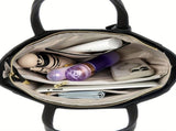 Women'S Tote Briefcase Commuting Bag Handheld Bag Cross-Body Bag Spacious Tote - Black - Size V1347-127-68639-BLK-31-11-24