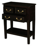 Tasmania 3 Drawer Sofa Table - Chocolate V199-ST003SLC